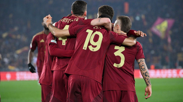 europa league roma-athletic club esultanza squadra