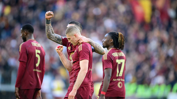 mancini e dovbyk roma cagliari