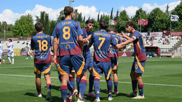primavera roma-atalanta squadra esultanza
