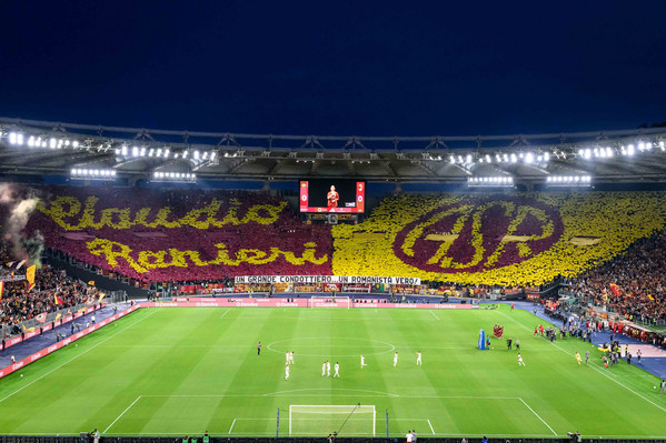 roma-milan coreografia curva sud ranieri