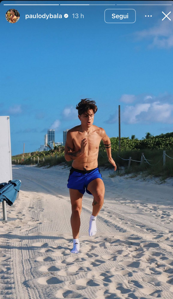 Dybala spiaggia ig