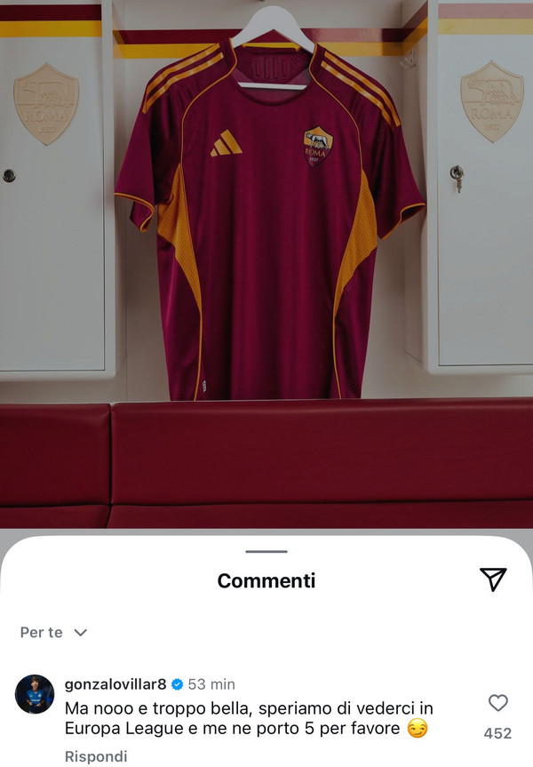 instagram nuova maglia home 2025-26 villar