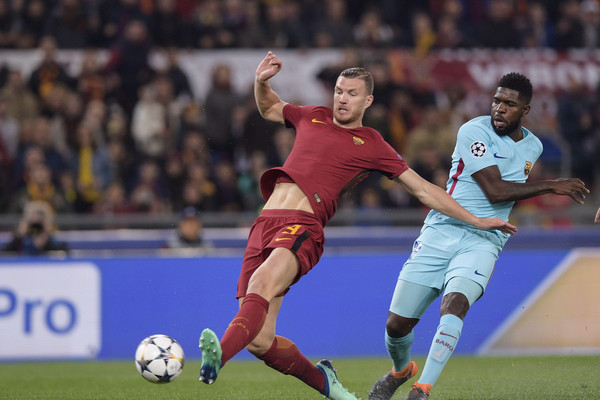dzeko roma-barcellona