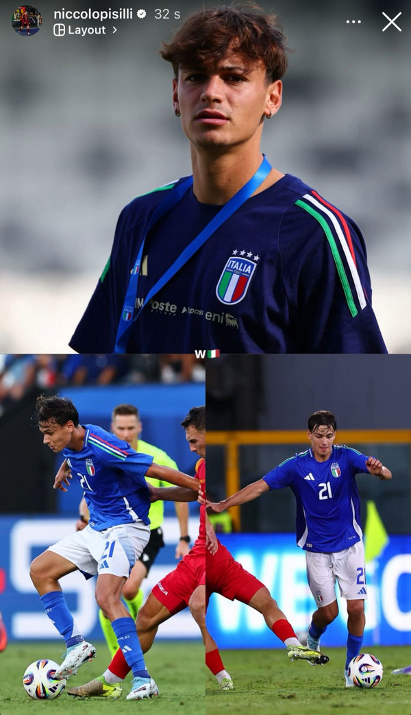 instagram pisilli italia-montenegro under 21