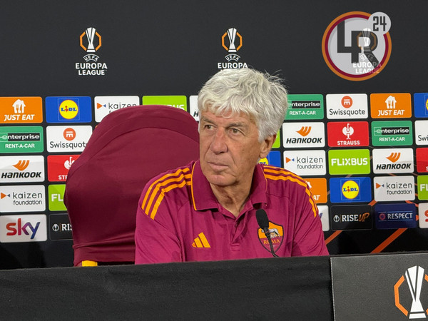 conferenza stampa gasperini roma-lille europa league