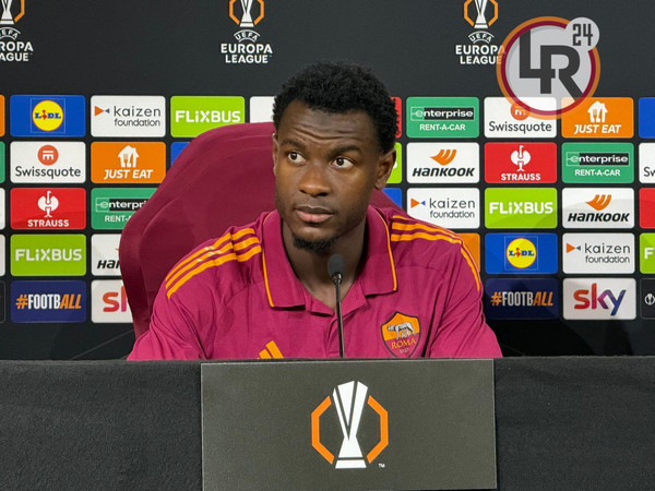 conferenza stampa ndicka roma-lille europa league