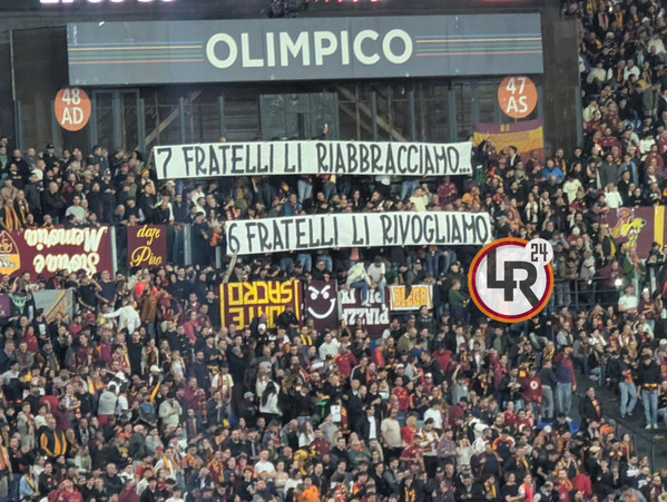 roma plzen striscione sud