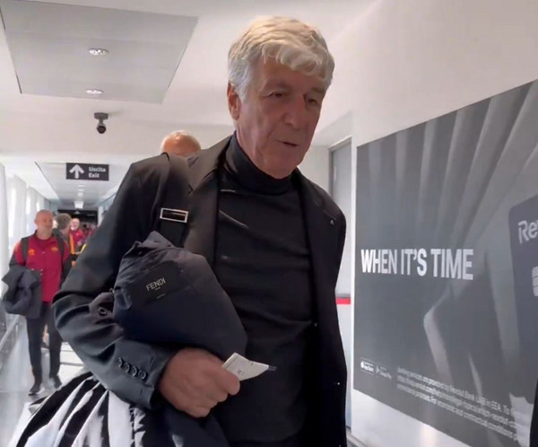 gasperini aeroporto partenza rangers-roma