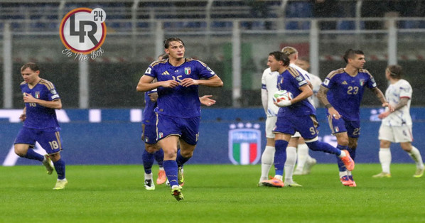 italia-norvegia pio esposito in the box