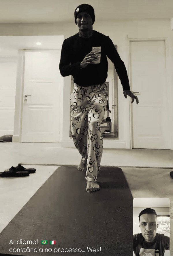 instagram wesley allenamento casa