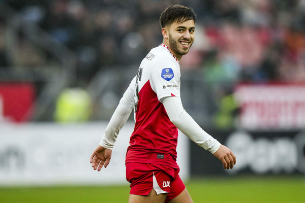 UTRECHT - Souffian El Karouani of FC Utrecht during the Dutch Eredivisie match between FC Utrecht and Go Ahead Eagles at stadium Galgenwaard on Dec. 15, 2024 in Utrecht, Netherlands. ANP TOBIAS KLEUVER