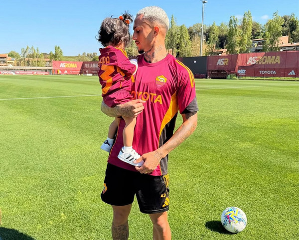 wesley allenamento figlia trigoria